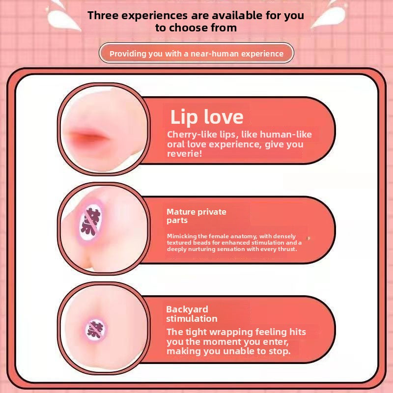 Male Masturbator Cup Realistic Mold Adult Toy