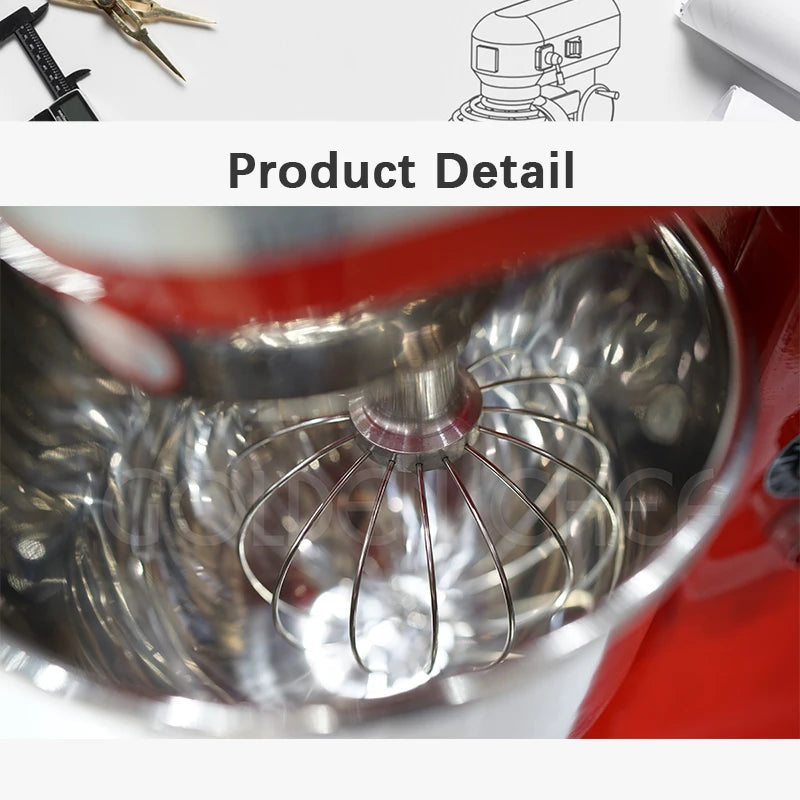 3 in 1 Batidora  Egg Flour Kneader Bakery Equipment Planetary Mixer Bread Dough Cake Mixer Machine Stand Food Mixers