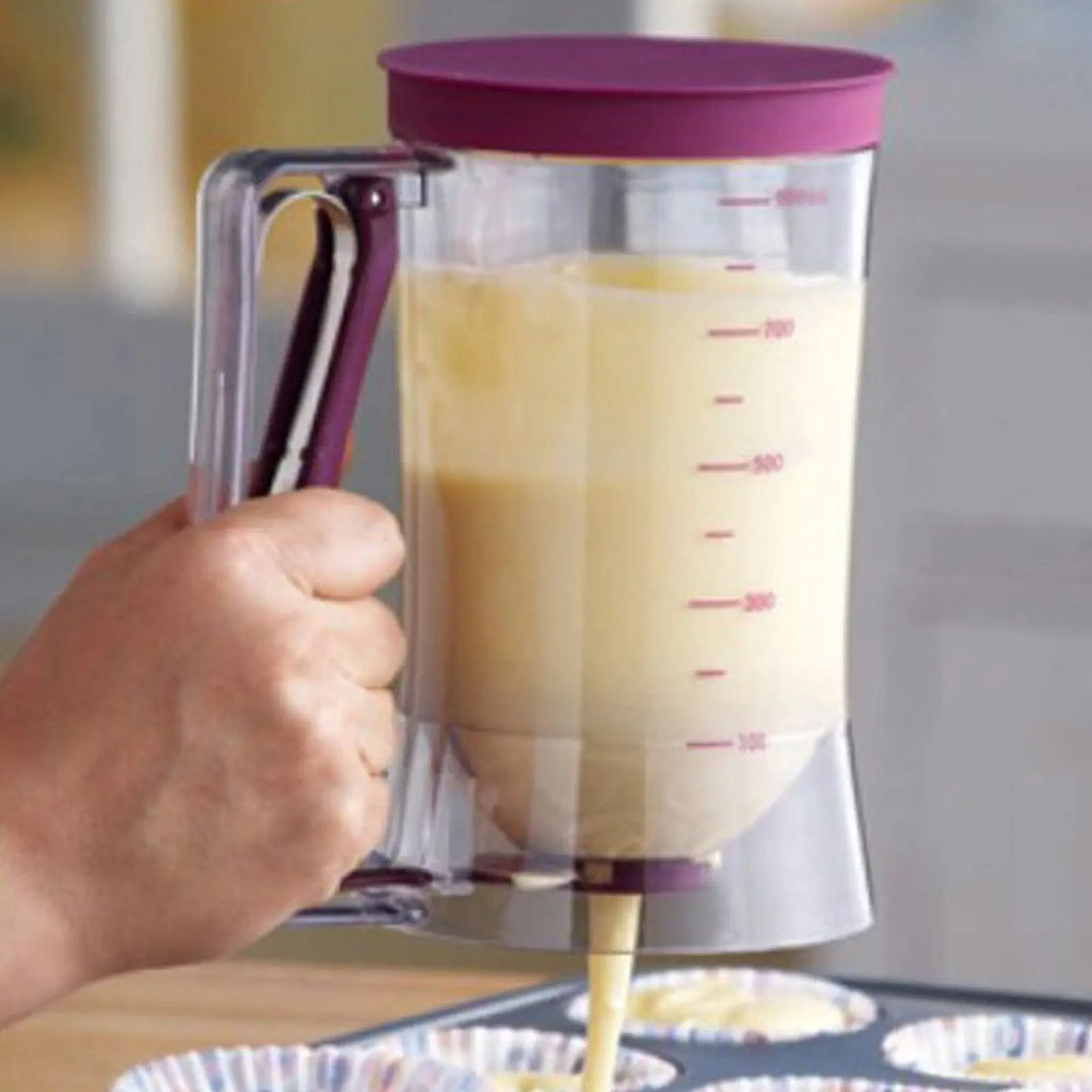 Batter Dispenser ABS 900ml Batter Cream Separator Baking Tool for Pancake Cupcake Cake Waffle Pancake Batter Dispenser