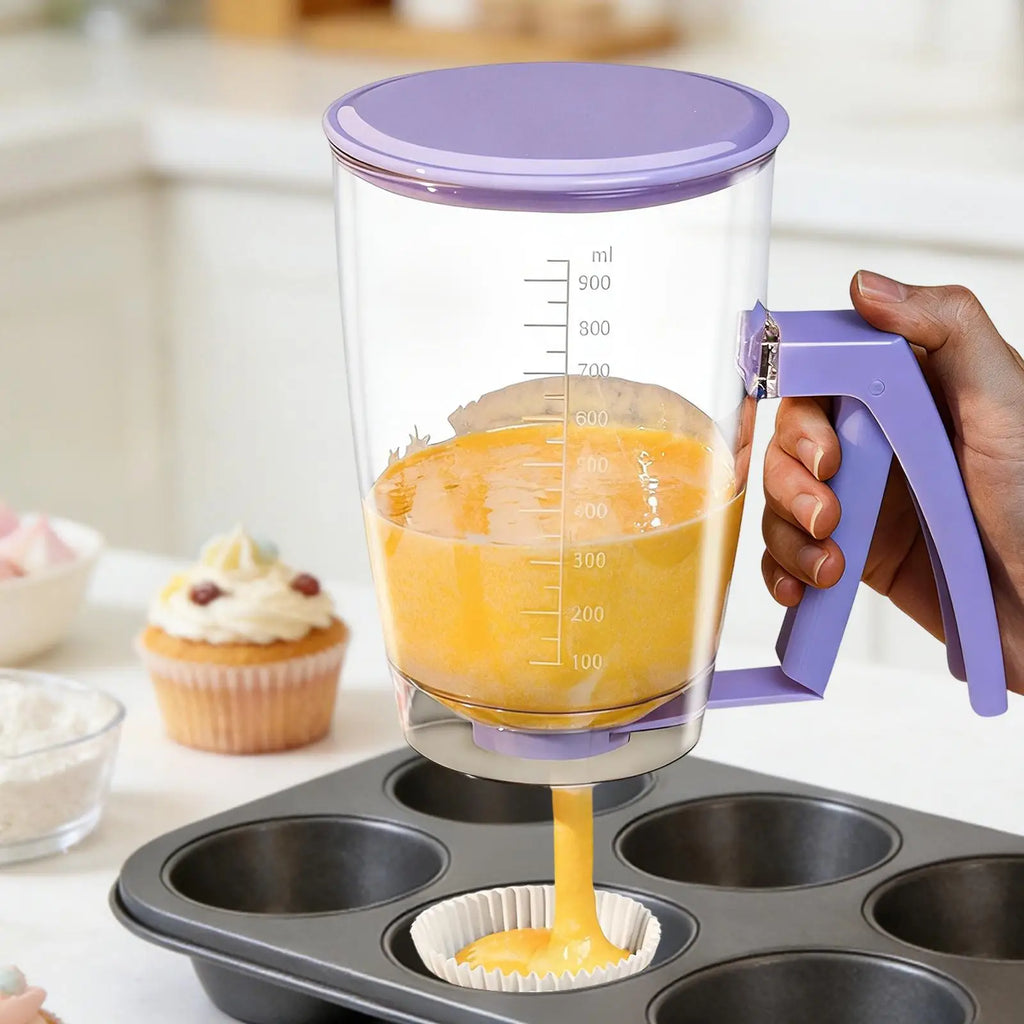 Home Baking Supplies Batter Dispenser with Graduations for Waffle Maker And Muffin Mix Separator Kitchen Tool