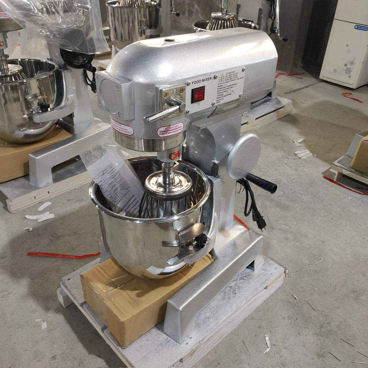 Batidora Industrial Commercial 10l 20l 30l 60l 80l Kitchen Stand Planetary Food Batter Bread Dough Cake Mixer Machine for Bakery