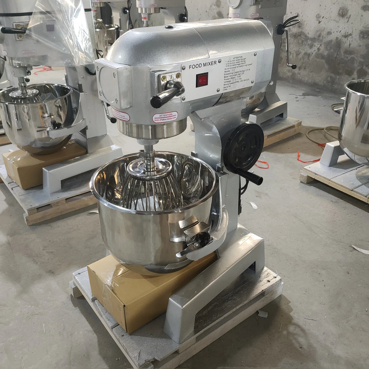 Batidora Industrial Commercial 10l 20l 30l 60l 80l Kitchen Stand Planetary Food Batter Bread Dough Cake Mixer Machine for Bakery